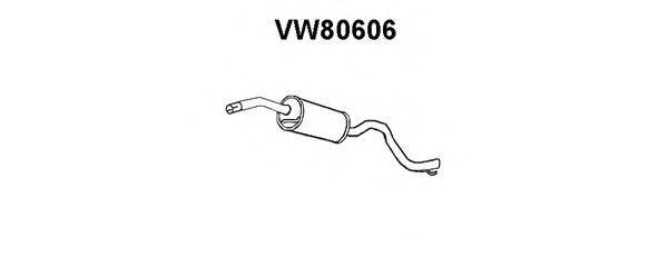 VENEPORTE VW80606 Середній глушник вихлопних газів