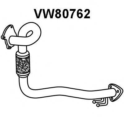VENEPORTE VW80762 Труба вихлопного газу