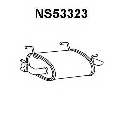 VENEPORTE NS53323 Глушник вихлопних газів кінцевий
