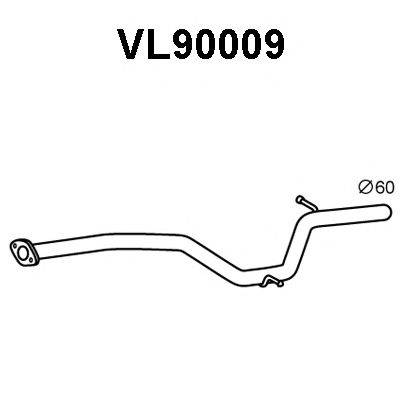 VENEPORTE VL90009 Труба вихлопного газу