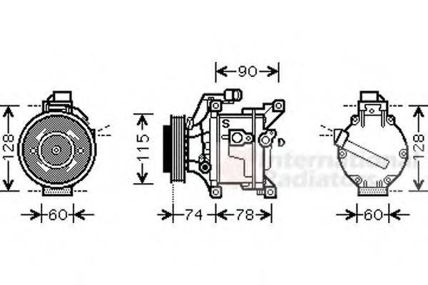 VAN WEZEL 5300K450 Компресор, кондиціонер