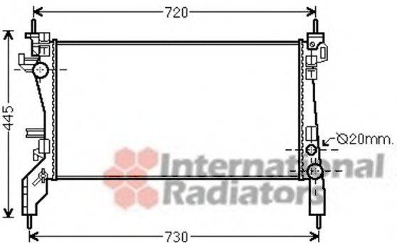FIAT / LANCIA 1330Y1 Радіатор, охолодження двигуна