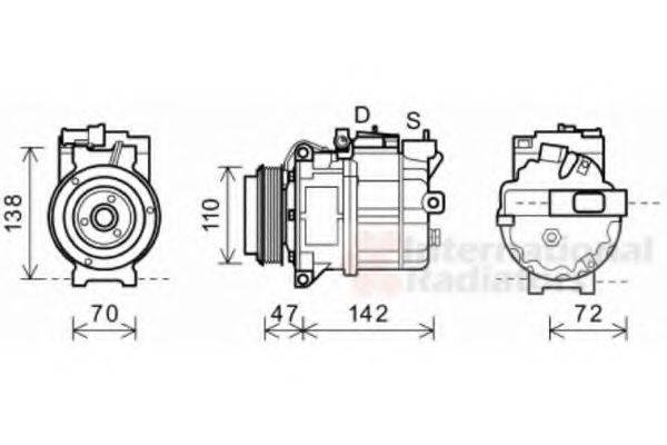 ROV/TRI/JAG/AUS/MG JPB500211 Компресор, кондиціонер