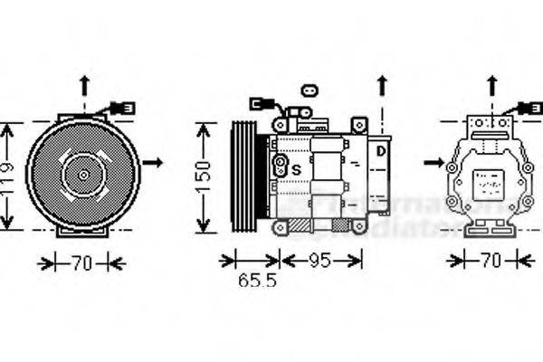 FIAT / LANCIA 60814060 Компресор, кондиціонер