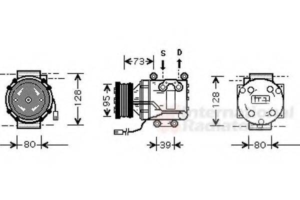 MAZDA B22B-61-450B Компресор, кондиціонер