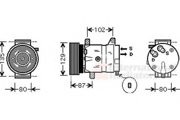 NISSENS 89280 Компресор, кондиціонер