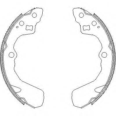 WOKING K0032 Комплект гальмівних колодок