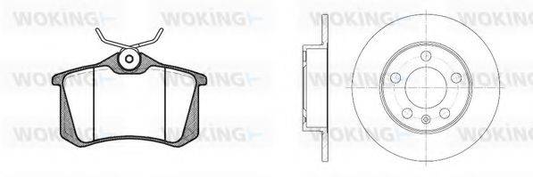 WOKING 8363301 Комплект гальм, дисковий гальмівний механізм