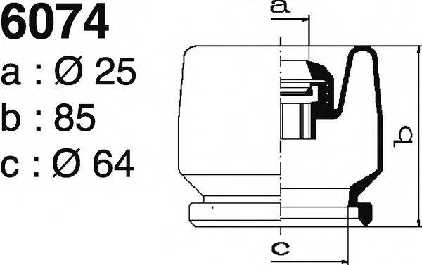 DEPA 6074 Комплект пильника, приводний вал