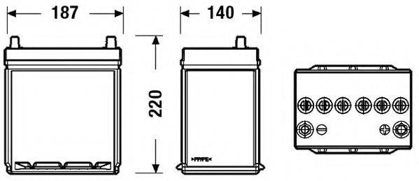 SONNAK SB356A Стартерна акумуляторна батарея; Стартерна акумуляторна батарея