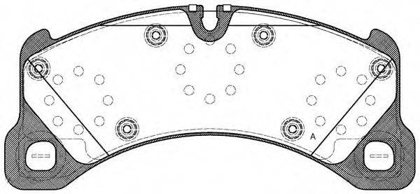 OPEN PARTS BPA134550 Комплект гальмівних колодок, дискове гальмо