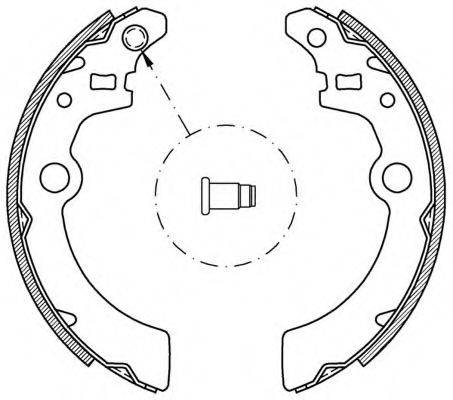 OPEN PARTS BSA207300 Комплект гальмівних колодок