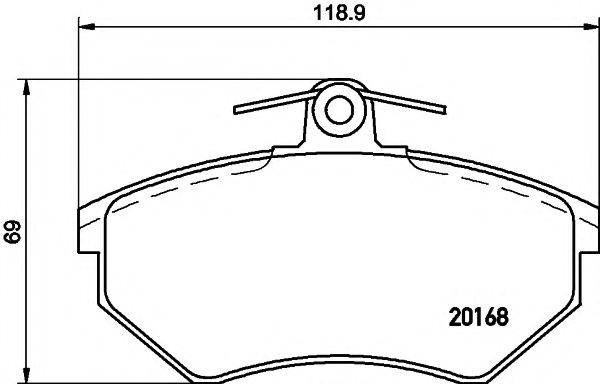 TEXTAR 2016816 Комплект гальмівних колодок, дискове гальмо