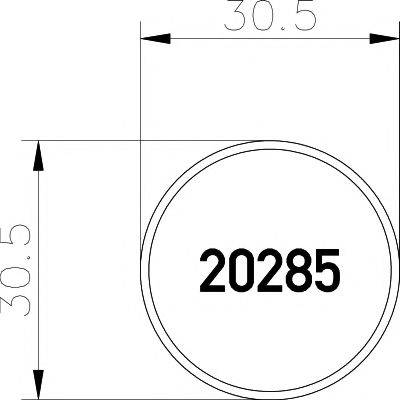 TEXTAR 2028502 Комплект гальмівних колодок, дискове гальмо