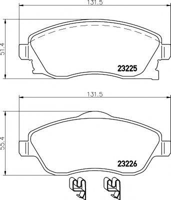 TEXTAR 89005900 Комплект гальм, дисковий гальмівний механізм