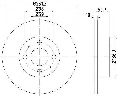 TEXTAR 89016400 Комплект гальм, дисковий гальмівний механізм