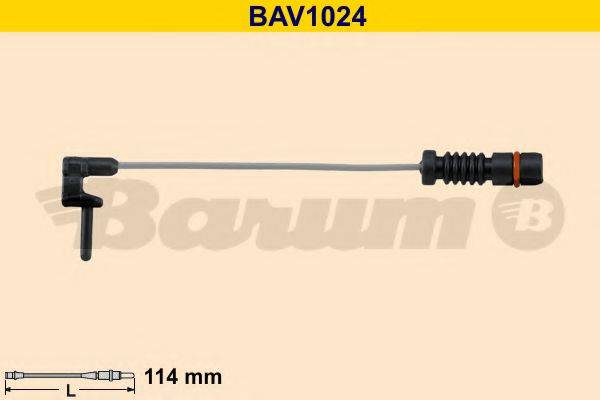 BARUM BAV1024 Сигналізатор, знос гальмівних колодок