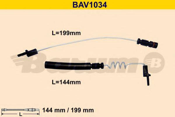 BARUM BAV1034 Сигналізатор, знос гальмівних колодок