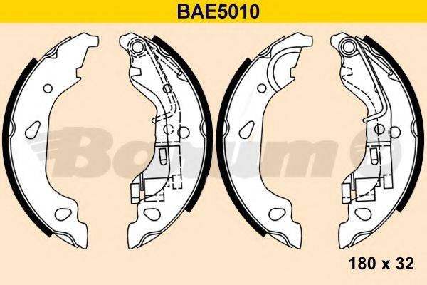 BARUM BAE5010 Комплект гальмівних колодок