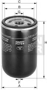 MANN-FILTER WK824 Паливний фільтр