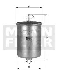 MANN-FILTER WK818 Паливний фільтр
