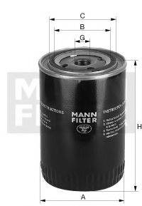 MANN-FILTER W7194 Масляний фільтр; Гідрофільтр; автоматична коробка передач; Фільтр, Гідравлічна система приводу робочого обладнання