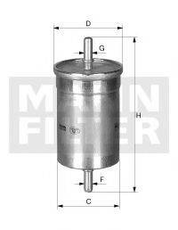 MANN-FILTER WK483 Паливний фільтр