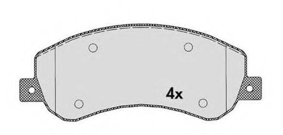 RAICAM 892.1 Комплект гальмівних колодок, дискове гальмо