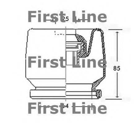 FIRST LINE FCB2437 Пильовик, приводний вал