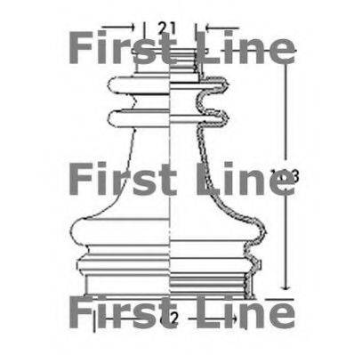 FIRST LINE FCB2670 Пильовик, приводний вал