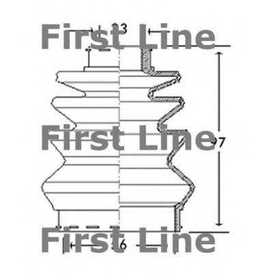 FIRST LINE FCB2764 Пильовик, приводний вал