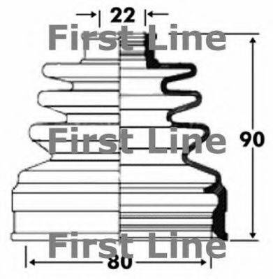 FIRST LINE FCB2814 Пильовик, приводний вал