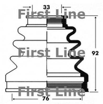 FIRST LINE FCB2822 Пильовик, приводний вал