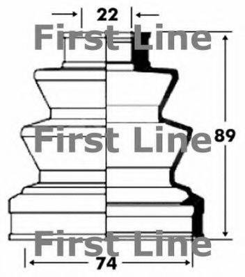 FIRST LINE FCB2826 Пильовик, приводний вал