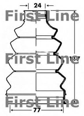 FIRST LINE FCB2844 Пильовик, приводний вал