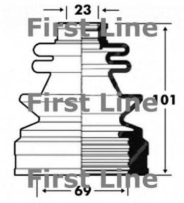 FIRST LINE FCB2852 Пильовик, приводний вал