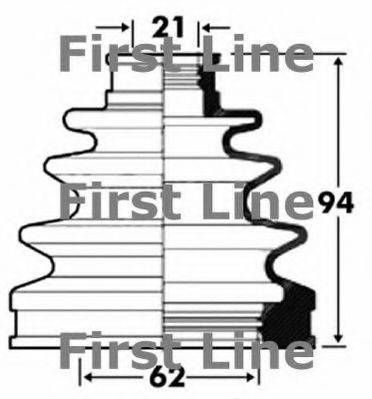 FIRST LINE FCB2875 Пильовик, приводний вал