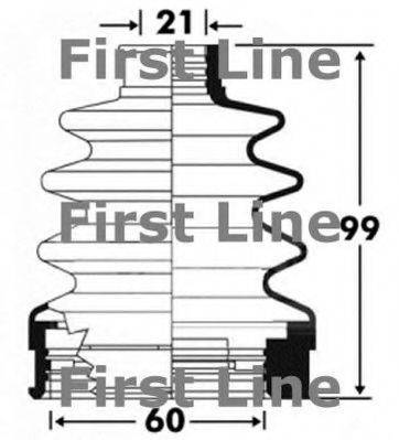 FIRST LINE FCB2896 Пильовик, приводний вал