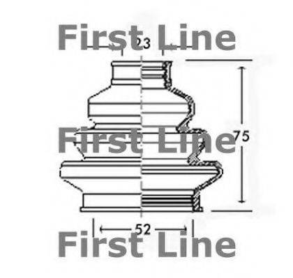 FIRST LINE FCB2220 Пильовик, приводний вал