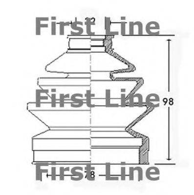 FIRST LINE FCB2292 Пильовик, приводний вал