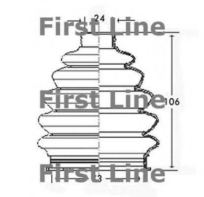 FIRST LINE FCB2328 Пильовик, приводний вал