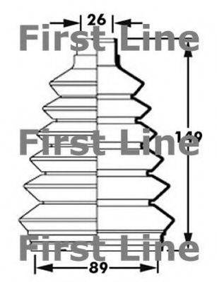 FIRST LINE FCB2367 Пильовик, приводний вал
