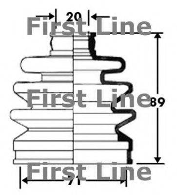 FIRST LINE FCB2396 Пильовик, приводний вал