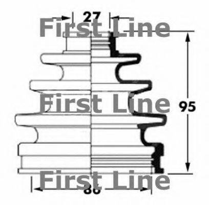 FIRST LINE FCB6061 Пильовик, приводний вал