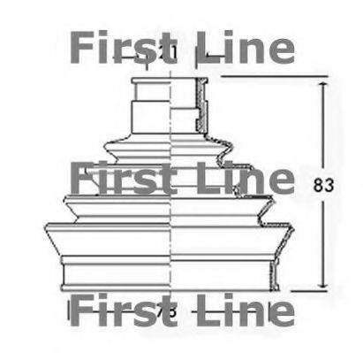 FIRST LINE FCB2273 Пильовик, приводний вал