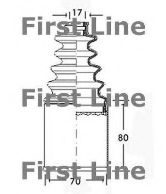 FIRST LINE FCB2549 Пильовик, приводний вал