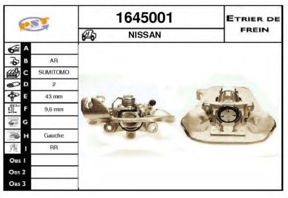 NISSAN 44010-P7200 Гальмівний супорт