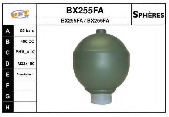 SNRA BX255FA Гідроакумулятор, підвіска/амортизація