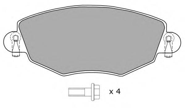 FREMAX 23279 Комплект гальмівних колодок, дискове гальмо