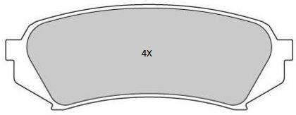 FREMAX 23539 Комплект гальмівних колодок, дискове гальмо